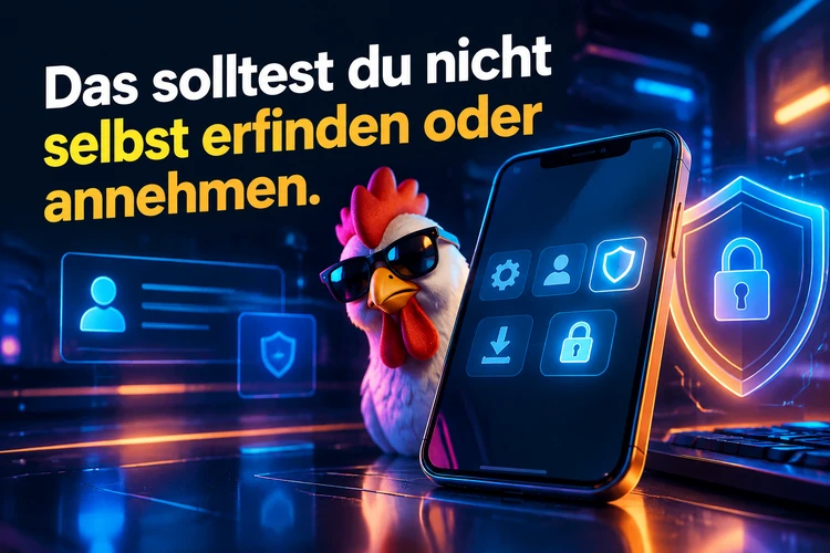 Das solltest du nicht selbst erfinden oder annehmen